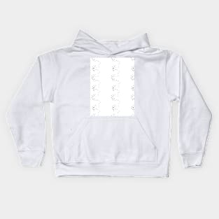 Black dots on a white surface, abstraction Kids Hoodie